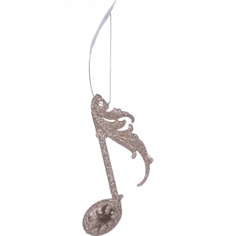 Підвіска на ялинку пласт Нота Блиск 11,5х7,5 см 2203-3