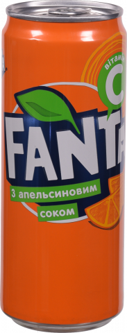 Вода Фанта 0,33 л з/б Апельсин