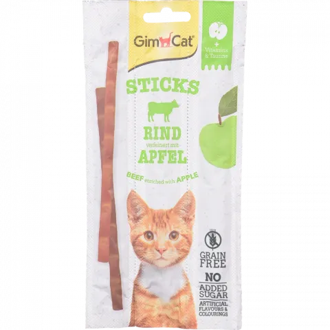 Ласощі-Палички Джімпет Стікс Дуо д/котів 15 г з яловичиною та яблуками 420561