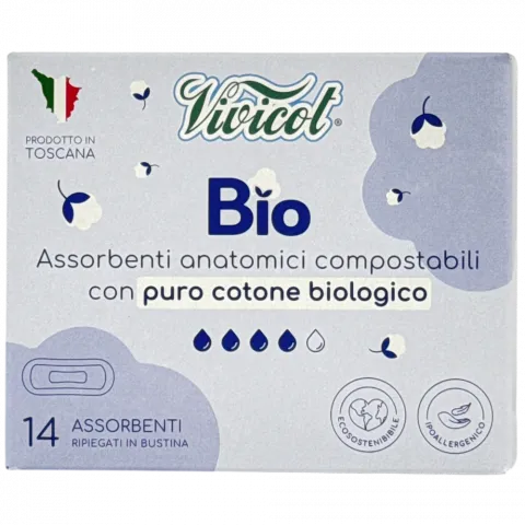 Прокладки VIVICOT BIO 14 шт. И820 (Італія)