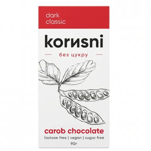 Шок Korusni 90 г чорн. Класичний