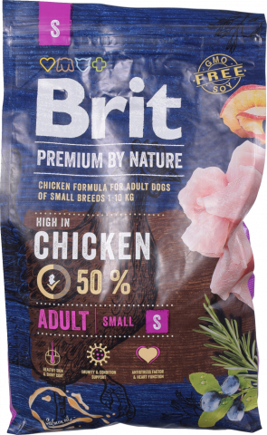 Корм Brit Premium 3 кг сух. дсобак дріб. порід з куркою 170810