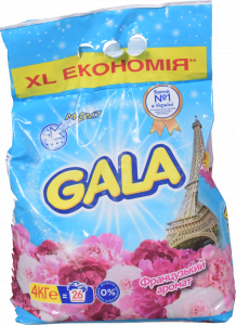 Порошок GALA 3,6/4 кг автомат Аква-Пудра Французький аромат
