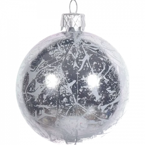 Прикраса ялинкова Куля пластик Ретро Фарба 3 60 мм 1565