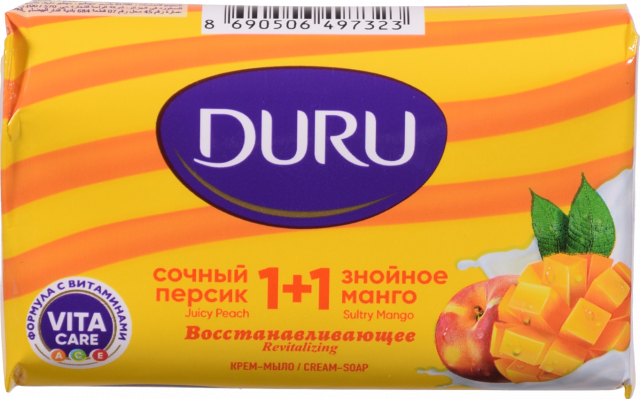 Мило Duru 80 г Соковитий персик та знойне манго