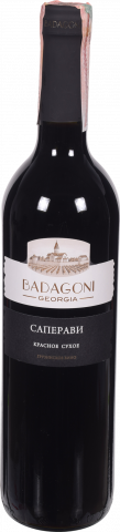 Вино Бадагони Сапераві 0,75 л сух. червон. 12