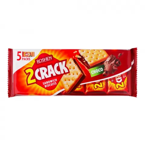Крекер Рошен 2 Crack 190 г з шок. начинкою