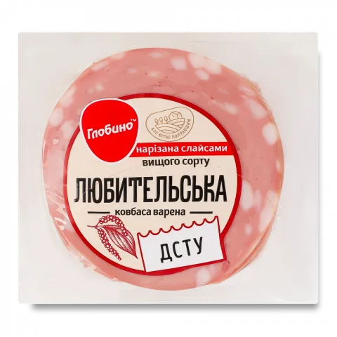Ковбаса варена Любительська 275 г в/ґ в/п серв.нар.