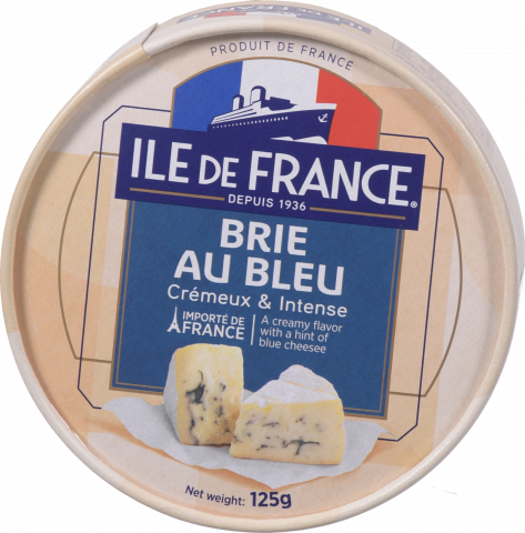 Сир Богрейн Іль де Франс 125 г Брі з блакит. пліснявою