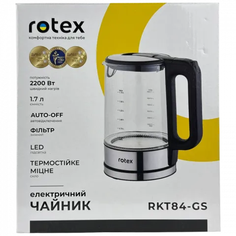 Електрочайник Rotex RKT84-GS