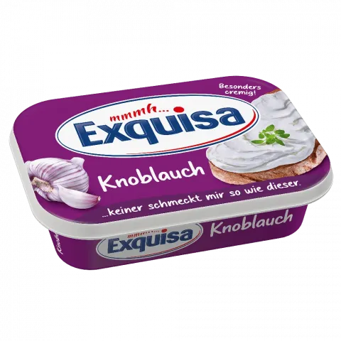 Сир м`який Exquisa 175г з часником (Німеччина)