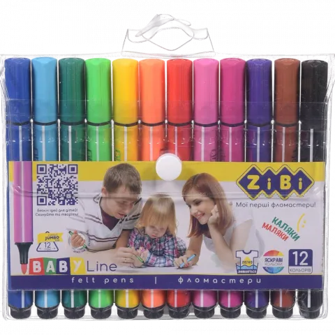 Фломастери 12 кол. Jumbo ZB.2807