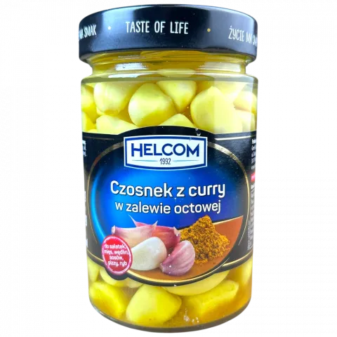 Часник HELCOM 310 г з каррі в маринаді И884 (Польща)