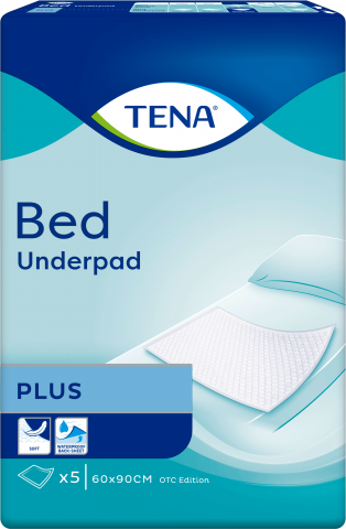 Пелюшки Tena 5 шт. Bed Plus 60х90 см