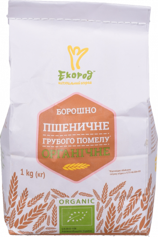 Борошно Екород органічне 1 кг Пшеничне грубого помелу