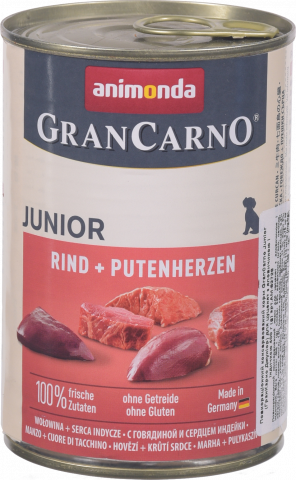 Корм д/цуценят Animonda 400 г GranCarno з яловичиною та індичкою