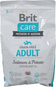 Корм д/собак Brit Care GF Adult Salmon and Potato 3 кг з лососем (д/собак вагою до 25 кг) 132725