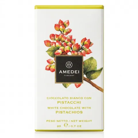 Шоколад Amedei 50 г білий з фісташками И929 (Італія)
