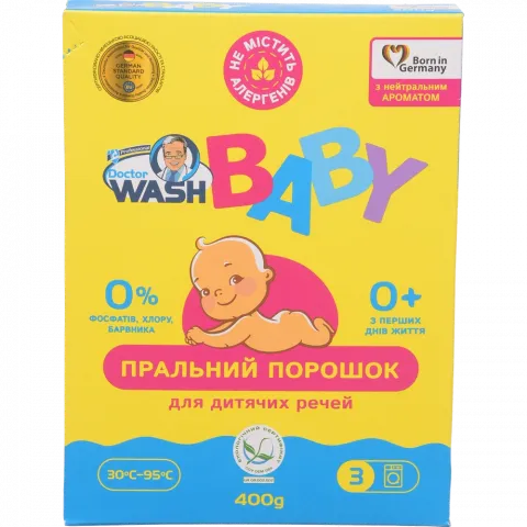 Порошок Doctor Wash 400 г Baby з нейтральним ароматом