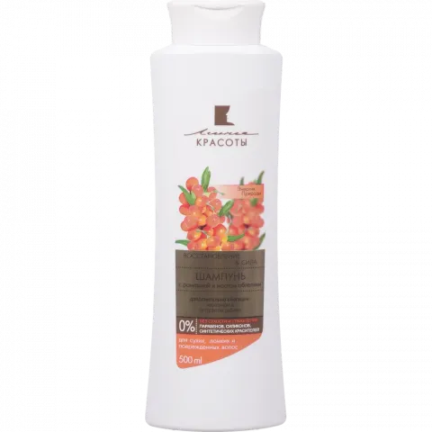 Шампунь Лінія краси 500 мл Відновлення Сила з ромашкою та олією обліпихи