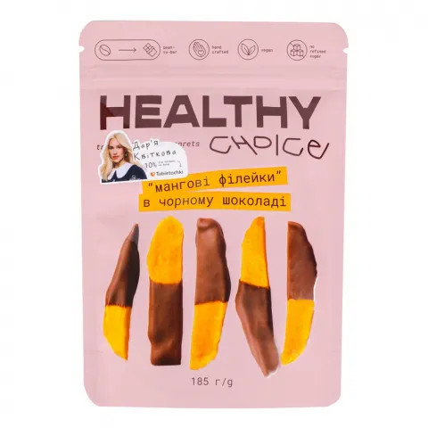 Манго Healthy Choice 185 г в чорному шоколаді