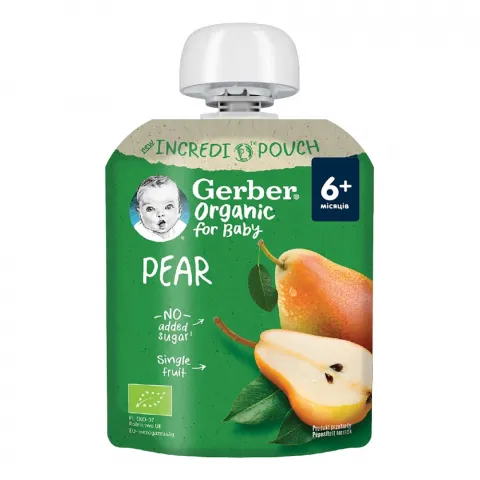 Пюре Gerber 80 г д/пак. Organic Груша