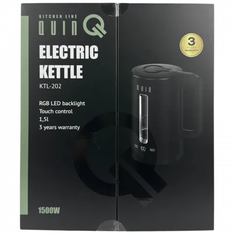 Електрочайник Quin KTL-202 Black