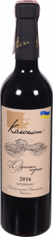 Вино Колоніст Одеське чорне 0,75 л сух. червон.