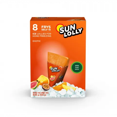 Морозиво рідке SUN LOLLY Екзотика 8х60мл И271 (Данія)