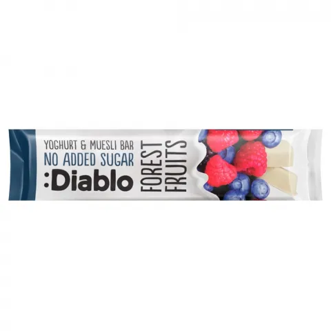 Батончик-мюслі Diablo 30г Лісові фрукти б/цукру И358(Сл)