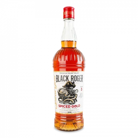 Напій спиртний Black Roger 0,7 л Spiced Gold з ромом