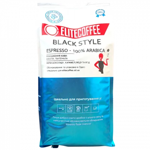 Кава EliteCoffee 1 кг зерн. Black Style
