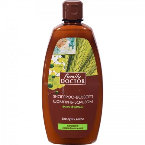 Шампунь-бальзам Family Doctor 500 мл Фіто-формула д/сухого волосся