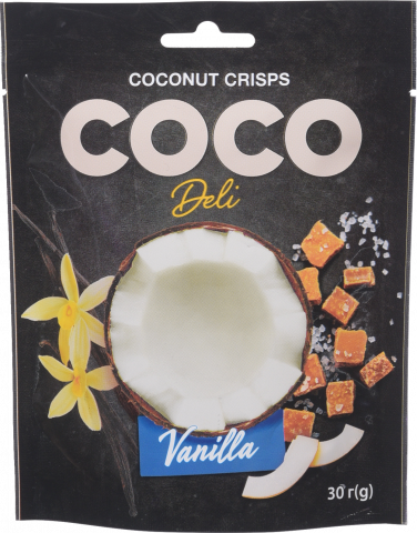 Чіпси кокосові Coco Deli 30 г Ваніль