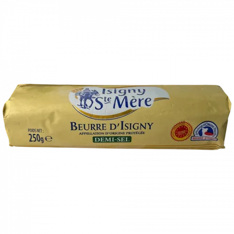 Масло вершкове ISIGNY STE MERE 250 г 80 солоне (Франція)