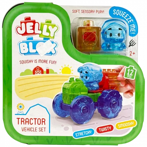 Іграшка Конструктор JellyBlox Барвистий Трактор 932945