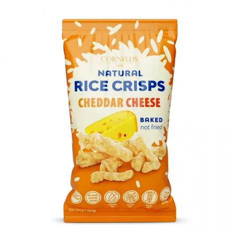Рисовий снек КОРНЕЛЛІС зі смаком сиру, 150г(Мальта)И645
