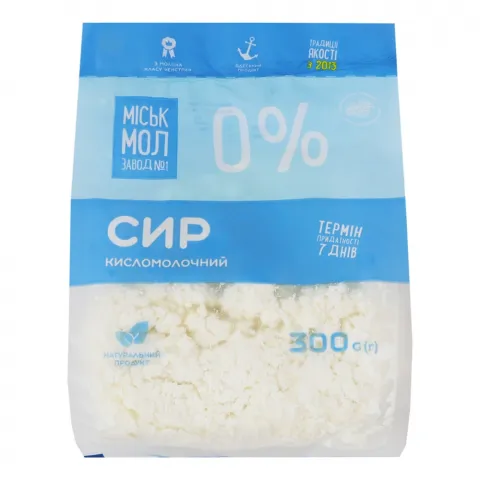Сир кисломолоч. ММЗ 0 300 г п/е