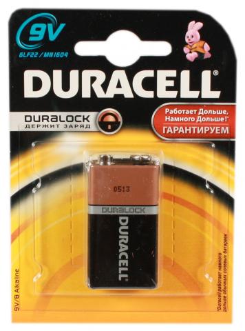 Бат Duracell 1 шт. 6LR61 NEW