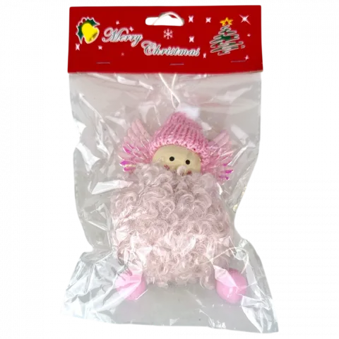 Підвіска Янгол із крильцями 15 см рожевий арт. W25076 9245 И757