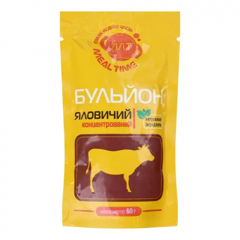 Бульйон яловичий Meal Time 60 г д/пак. Концентрований