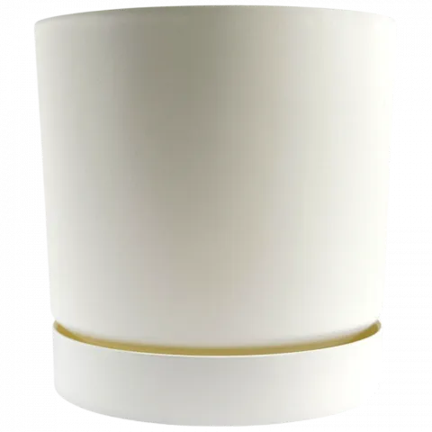 Горщик д/квітів PP Tubo 15 см білий DPOP150-S449 И897 (Польща)
