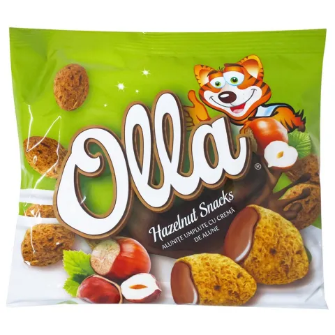 Кульки OLLA (пшен.рис.кукурудз.)з крем.з ліс.гор.100г И583