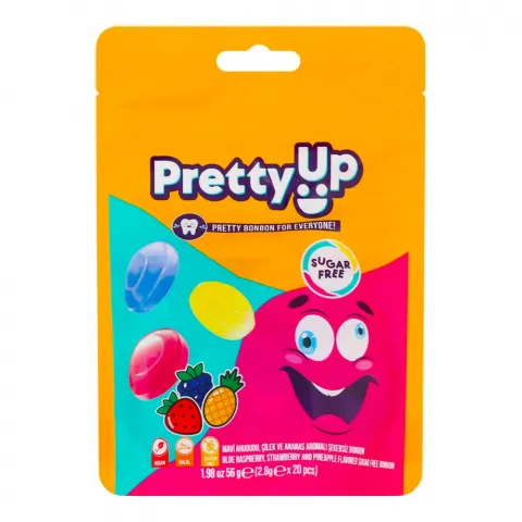 Льодяники Pretty UP 56 г Фрукти б/цукру И612 (Туреччина)