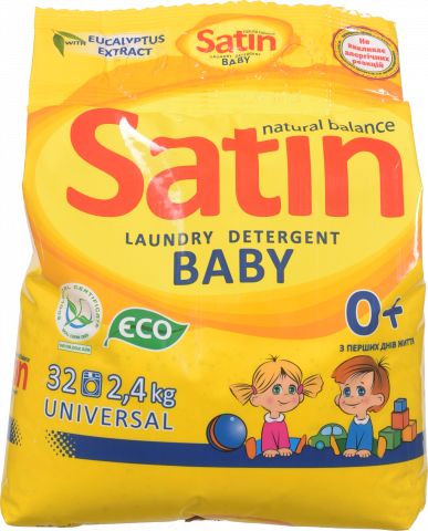Порошок Satin Natural Balance 2,4 кг д/дитячого одягу