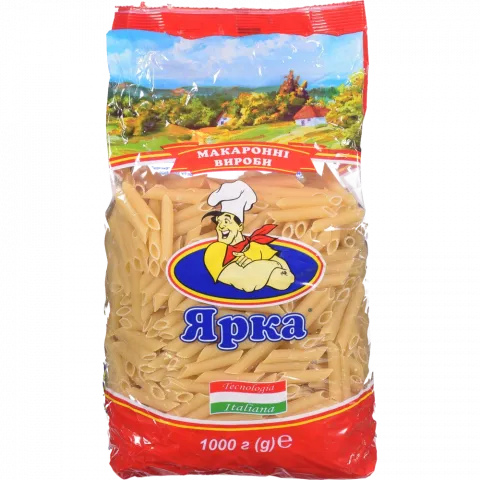 Макарони Ярка 1 кг Перо любительське рифлене