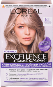 Фарба д/волосся L`Oreal Excellence Cool Creme 8.11