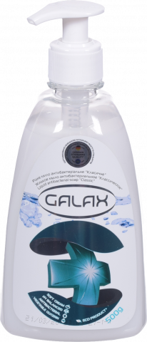 Мило рідке Galax 500 г антибактеріальне Класичне