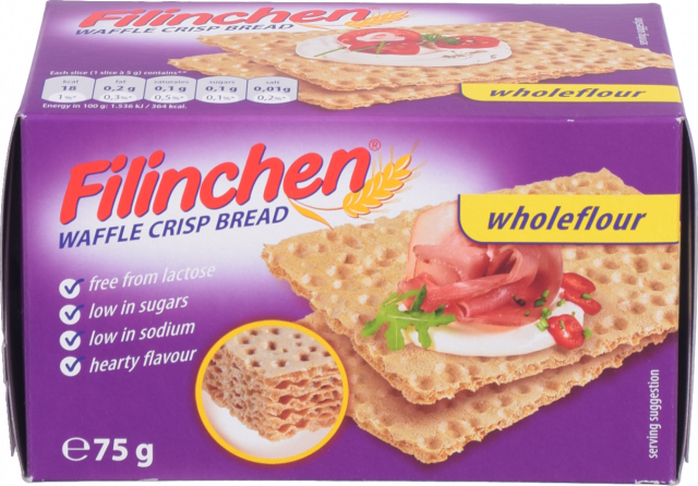 Хлібці Filinchen 75 г хрусткі цільнозернові