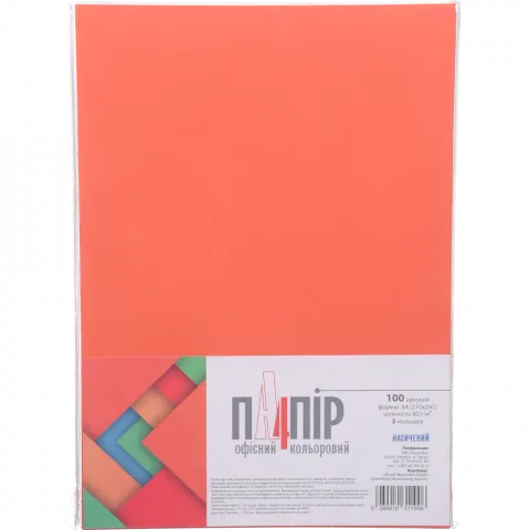 Папір А4 Mini асорті IQ, 100 арк. TU/4 I-80-5цв.